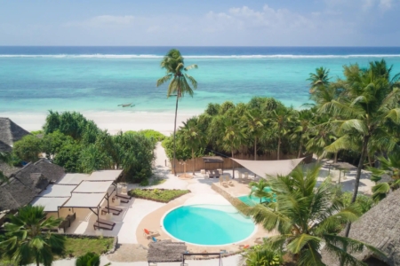 Discover affordable luxury beach resorts along Zanzibar's white-sand coastline.